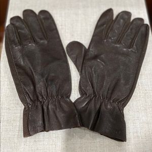 Men’s Dark Brown Genuine Leather Gloves